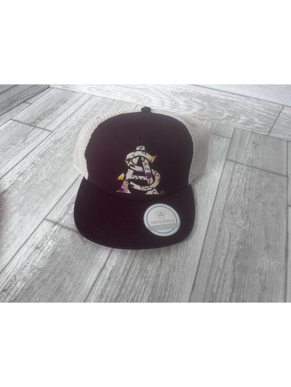Top of the World Arizona State Sun Devils Women's Floral Hat Cap Adjustable Red